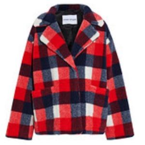 Stand Studio Red and Blue Checkered Jacket (Marina Jacket)